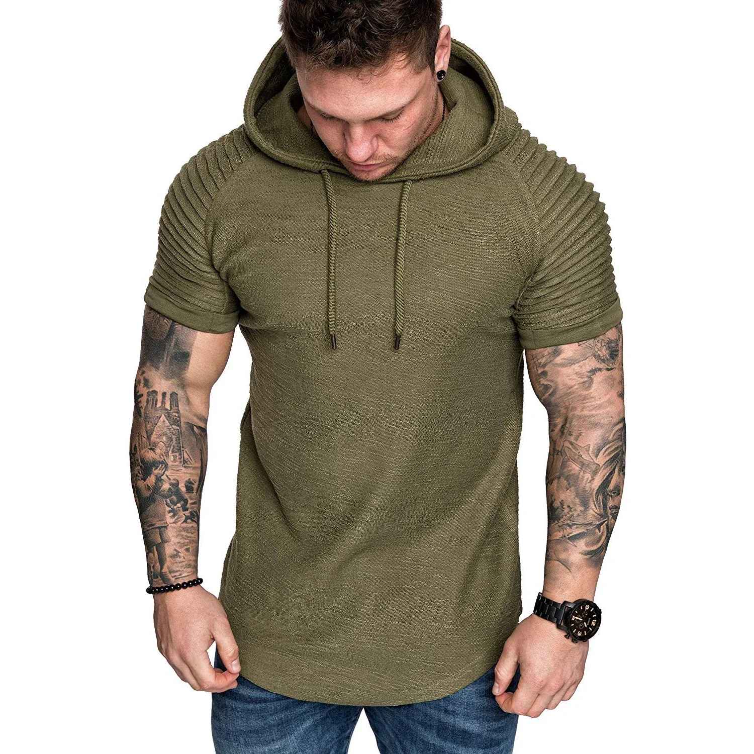 Men’s Short-Sleeve Hoodie