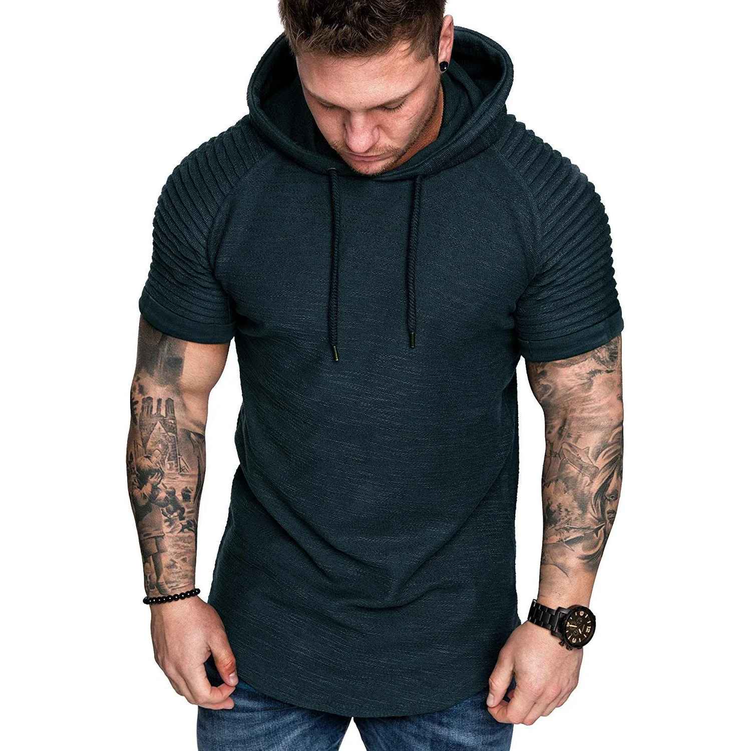 Men’s Short-Sleeve Hoodie