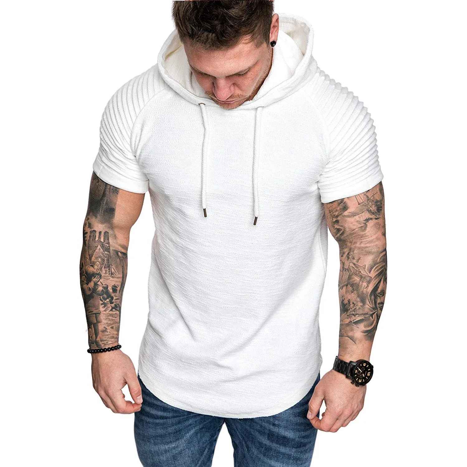 Men’s Short-Sleeve Hoodie