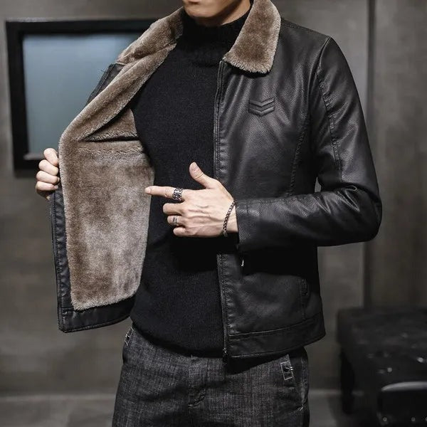 Savern Men’s Leather Jacket