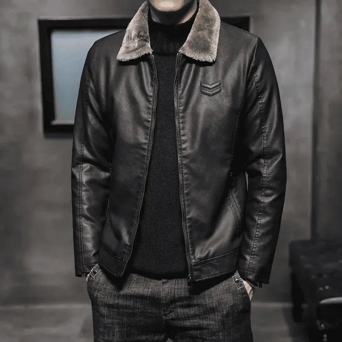 Savern Men’s Leather Jacket