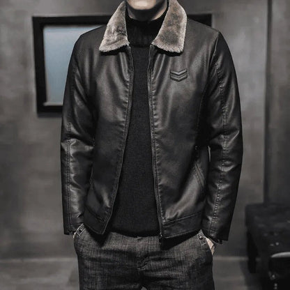 Savern Men’s Leather Jacket