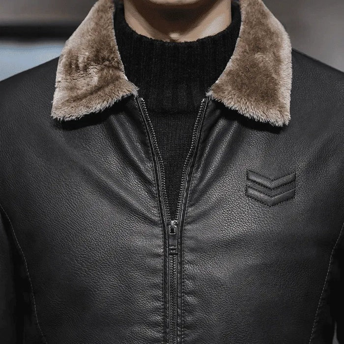 Savern Men’s Leather Jacket